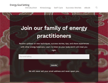 Tablet Screenshot of energygoalsetting.com